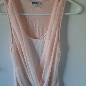 Light pink layer tank top Large from Express